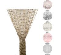 Tata Home Tenda Antimosche a Perline per Porta Finestra Moschiera a Pannello Misura 140 x 230 cm. Colore Beige