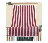 Tata Home Tenda da Sole a Righe per Balcone Veranda e Terrazzo con Anelli e Ganci Tessuto Resistente da Esterno Lavabile Misura 280x300 cm Colore Bordeaux