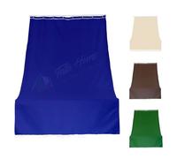 Tata Home Tenda da Sole con Anelli per Esterno Tenda Parasole a Caduta Per Balcone Tessuto Resistente Tinta Unita Lavabile 280x300 cm Blu
