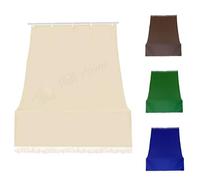 Tata Home Tenda da Sole con Anelli per Esterno Tenda Parasole a Caduta per Balcone Tessuto Resistente Tinta Unita Lavabile 280x300 cm Beige