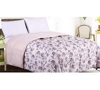 Tata Home Trapunta Invernale in Piuma D'Oca Stampata Imbottitura da 350 gr/mq 90% Piuma e 10% Piumino Misura Letto Singolo 1 Piazza 180x260 cm Dis. 3