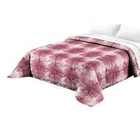Tata Home Trapunta Invernale Matrimoniale Imbottita 300 gr/mq Piumone Caldo Misura Due Piazze 260x260 cm Fantasia Damascata 3D Made in Italy Colore Bordeaux