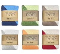 Tata Home Trapuntino Singolo Primaverile Estivo Copriletto Trapuntato Imbottito Double Face Mezza Stagione Morbido Telo Arredatutto Misura 170x250 cm Mod. Pop Colore Tortora Panna