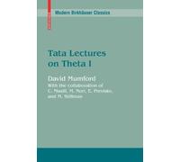Tata Lectures on Theta I: v. 1 (Modern Birkh?user Classics) by David Mumford (2010-06-02)