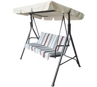 Dondolo spargi 3 posti cm.170x110x153h fantasia strisce