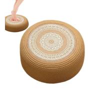 Tatami - Cuscino da pavimento, cuscino spesso intrecciato a mano per sgabello, comodo tappetino per casa, yoga, tempio, zen, relax, meditazione