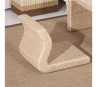 Tatami, tavolino basso in legno e tavolino in vimini intrecciato a mano, tavolino da altare portatile per sedersi sul pavimento