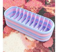 TATAOWNS Diamond Painting Contenitore per navi, 10 scomparti in plastica con diamanti per pittura a diamante, portatili, con portapenne, per fai da te, per adulti, blu 03