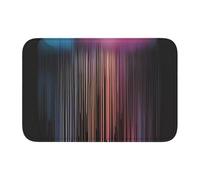 TATAUU Colorato arcobaleno pioggia orlo pad 40x60 morbido e confortevole, antiscivolo e resistente all'usura, con vari motivi, adatto per casa e ufficio, nero