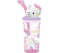 TATAWAY Bicchiere 3D Hello Kitty 360 ml Colorato Divertente e Sicuro Bambini