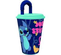 Tataway bicchiere 430 ml con cannuccia Stitch Palms: comodo, colorato e perfetto per ogni momento della giornata, con un design Disney tropicale amato da grandi e piccoli