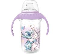 TATAWAY Bicchiere da Viaggio 330 ml Stitch,Coperchio Antigoccia,Bevande Calde o Fredde - Portatile e Compatta.