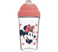 Tataway bicchiere Minnie con cannuccia flessibile 295 ml, tazza per bambini riutilizzabile, ideale per acqua e succhi, pratica e colorata per uso quotidiano