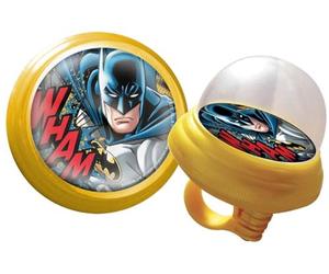 Tataway Campanello Bici - Campanello Bici Modello Squeezy Bambino Batman Uomo Pipistrello DC Comics Supereroe Giallo Nero Bambino
