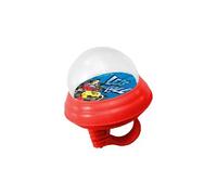 Tataway Campanello Disney Mickey Mouse ad aria in plastica con calotta in plastica morbida per bicicletta da bambino, colore blu e rosso
