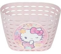 Tataway Cestino Bici Hello Kitty Anteriore Universale - Cestino Bicicletta Bambini Rosa, Portaoggetti Bici in Plastica Resistente, Facile Montaggio e Leggero