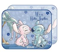 Tataway Coppia Tendine Laterali Auto Stitch & Angel 44×35 cm - Parasole per Finestrini, Protezione dal Sole e dal Calore, Design Colorato Disney per Bambini