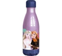 Disney Borraccia azzurra per bambine in plastica Frozen Elsa e Anna 560 ml con tappo a vite