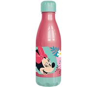Disney Borraccia azzurra per bambine in plastica Minnie Mouse Topolina 560 ml con tappo a vite
