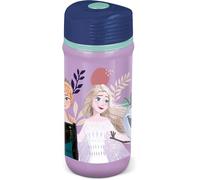 Borraccia 390 ml con chiusura antigoccia in plastica per bambine Frozen