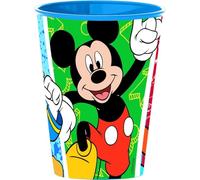 Tataway Disney Mickey Mouse- Bicchiere 260 ml Easy Mickey Has Fun | Bicchiere in Plastica Resistente, Leggero, Lavabile in Lavastoviglie