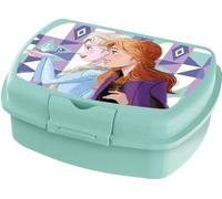 Disney Sandwich Box azzurra per bambine in plastica Frozen Elsa e Anna utile per portare la merenda fuori casa
