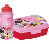TATAWAY Disney Set borraccia da 380 ml e Sandwich Box rosa per bambini