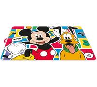 Disney Tovaglietta individuale colorata per bambini in plastica Mickey Mouse Topolino Pluto