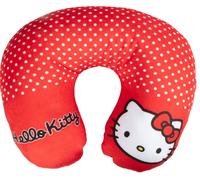 Tataway Hello Kitty Cuscino Da Viaggio Bambina Rosso A Pois Cuscino Collo Per Auto E Aereo - Supporto Cervicale Morbido In Tessuto Soffice Con Imbottitura Interna
