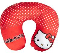 Tataway Hello Kitty Cuscino Da Viaggio Bambina Rosso A Pois Cuscino Collo Per Auto E Aereo - Supporto Cervicale Morbido In Tessuto Soffice Con Imbottitura Interna