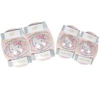 Tataway Hello Kitty Kit Protezione Bambina Taglia S Set Gomitiere E Ginocchiere Bici - Con Calotta Rigida, Imbottitura Interna E Cinturini Elastici Regolabili Certificazione CE EN14120