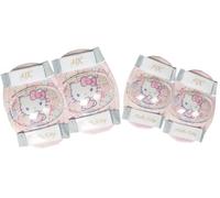 Tataway Hello Kitty Kit Protezione Bambina Taglia S Set Gomitiere E Ginocchiere Bici - Con Calotta Rigida, Imbottitura Interna E Cinturini Elastici Regolabili Certificazione CE EN14120