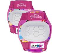Tataway Kit con gomitiere e Ginocchiere Disney Principesse da Bambina per Sport su rotelle, Skateboard e monopattini. Taglia XS (3-6 Anni)