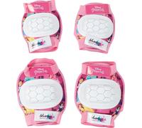 Kit con gomitiere e ginocchiere Disney Principesse da bambina. Taglia XS (3-6 an