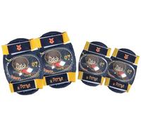 Tataway Kit Protezione Gomitiere Ginocchiere Harry Potter Bambini - Set Protezioni Per Bici Monopattino E Pattini Con Cinturini Regolabili, Imbottitura Protettiva E Design Gryffindor Ispirato Alla