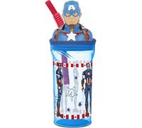 Borraccia per bambini in plastica Captain America 360 ml