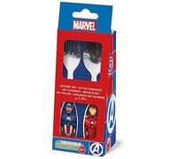 Set 2 posate per bambini in acciaio Avengers