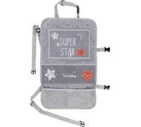 Tataway Organizer Per Auto Bambini - Organizer Sedile Posteriore Con Tasche Portaoggetti E Porta Tablet, Proteggi Sedile Con Fissaggio Al Poggiatesta Per Viaggi In Auto (Tataway Grigio)