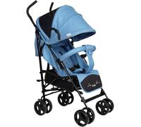 Tataway Passeggino Leggero Compatto Jeans, Portata fino a 22Kg, Passeggino Chiusura Compatta a Ombrello, Peso 7,5Kg, Retina Sole, Freno Sicurezza