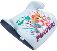 Tataway Paw Patrol seggiolino alzatina auto i-Size ECE R129. Rialzo bimbi 125-150 cm con grafiche di Everest e Skye, seduta azzurra, comodo e sicuro per ogni viaggio in auto
