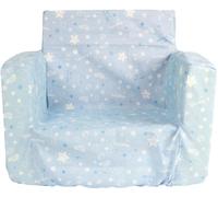 Tataway Poltroncina Azzurra Per Bambini | Poltrona Bimbo Per Cameretta E Casa | Seduta Compatta E Leggera Con Design Colorato Per Relax Gioco E Lettura