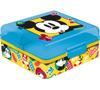 TATAWAY Sandwich Box Mickey Mouse Con Scomparti Square Portapranzo Disney Auto