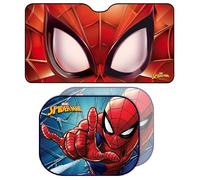 TATAWAY Set Marvel spiderman parasole anteriore auto e coppia di tendine