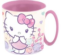 Tataway Tazza Microonde 390 ml Hello Kitty - Perfetta per Colazioni e Bevande Calde, Sicura e Colorata per Bambini