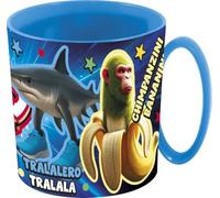 Tataway Tazza Microwave 390 Ml Brainrot | Tazza Per Colazione E Merenda In Plastica Riutilizzabile | Adatta Al Microonde | Bicchiere Per Bambini E Ragazzi Con Grafica Colorata