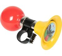 Trombetta ciclo bambino coniglietto Bing rosso giallo bici BING
