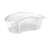 TATAY 1100501 Cesto portabiancheria ergonomico 30 Litri di capacità in plastica Polipropilene, Bianco, 63 x 41,4 x 23,20 cm