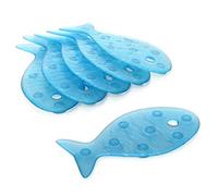 TATAY Adesivi antiscivolo, design a forma di pesce, PVC, blu, 15 x 7 (5515000)