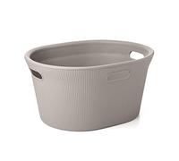 Tatay Baobab Cesto de Ropa, 35L de Capacidad, Polipropileno libre de BPA, 3 Asas, Color Taupe