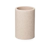 TATAY Bicchiere da Bagno, Beige, 7,2 x 7,2 x 10,7 cm
